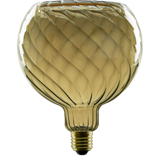 SEGULA LED Floating Globe 150 twisted smokey grau E27 230Lm