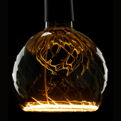 SEGULA LED Floating Globe 150 twisted smokey grau E27 230Lm
