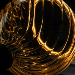 SEGULA LED Floating Globe 150 twisted smokey grau E27 230Lm