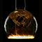 SEGULA LED Floating Globe 150 twisted smokey grau E27 230Lm