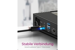 Dockingstation IcyBox Hybrid mit dreifacher Videoausgabe retail