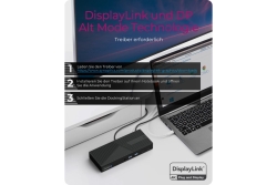 Dockingstation IcyBox Hybrid mit dreifacher Videoausgabe retail