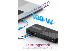 Dockingstation IcyBox Hybrid mit dreifacher Videoausgabe retail