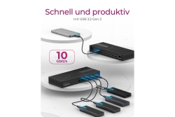 Dockingstation IcyBox Hybrid mit dreifacher Videoausgabe retail