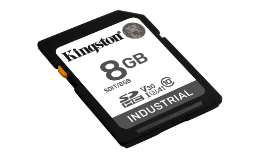 SD Card 8GB Kingston SDHC Industrial -40C to 85C retail