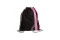 PAGNA Turnbeutel Go schwarz/dunkelrosa Zipper 46x36cm