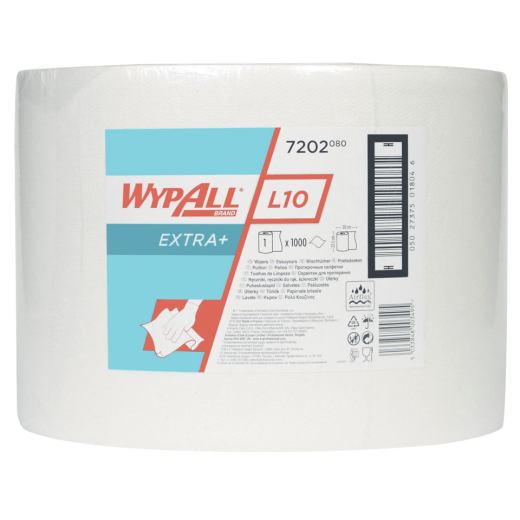 Wischtuchrollen L20 - 1-lagig, weiß, 1000 Tücher