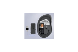MANHATTAN Ergonomische Funkmaus USB-A/C 6 Tasten + Mausrad