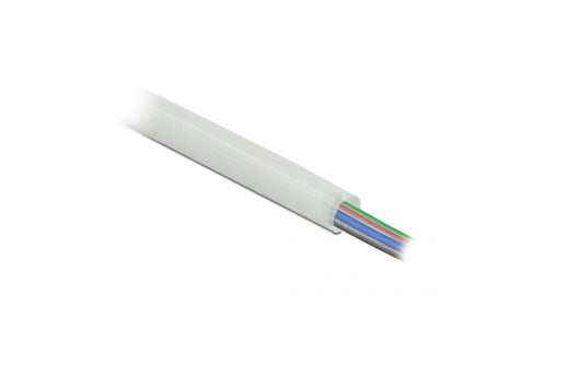 DELOCK Schutzschlauch Glasfasergeflecht 5mx10mm weiß