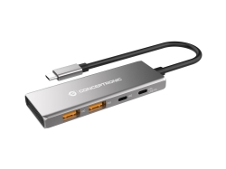 CONCEPTRONIC 4-1 Dock USB-C->2xUSB-C/2xUSB-A/100WPD...