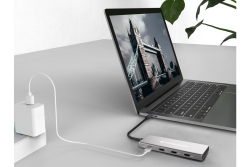 CONCEPTRONIC 4-1 Dock USB-C->3xUSB-C/100WPD 25cm gr