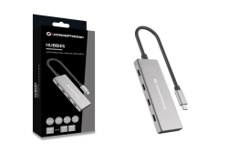 CONCEPTRONIC 4-1 Dock USB-C->3xUSB-C/100WPD 25cm gr