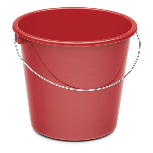 Eimer - Plastik, rund, 5 Liter, rot