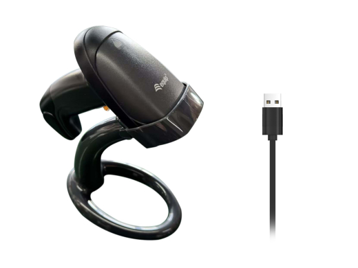 Equip 1D-Barcodescanner Laser Wireless/2.4GHz+Halter schwarz