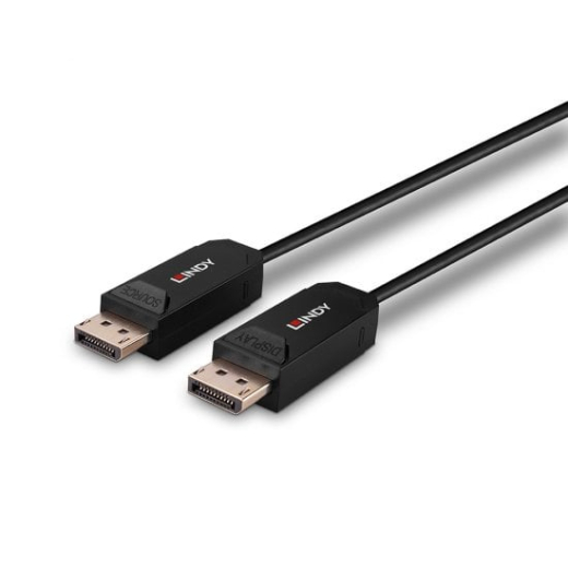 LINDY 50m Fibre Optic Hybrid DisplayPort 2.0 UHBR10 Kabel