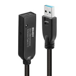 LINDY USB 3.0 Aktivverlängerung Typ A an C 20m