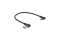 DELOCK USB-A 2.0 Stecker < USB-C Stecker gewinkelt 0,2m SW