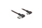 DELOCK USB-A 2.0 Stecker < USB-C Stecker gewinkelt 0,5m SW
