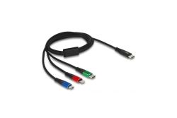DELOCK USB-C Ladekabel 3 in 1 <Lightning/Micro...