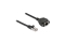 DELOCK Verläng. S/FTP RJ45 Ste.< RJ45 Bu. Cat.6A 25cm Black