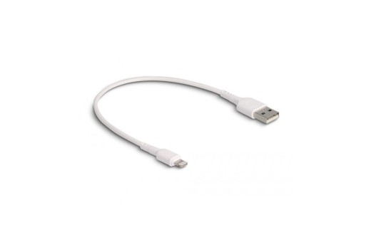 DELOCK USB Ladekabel für iPhone, iPad, iPod weiß 30 cm