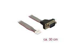 DELOCK Kabel Pfostenbuc. >DB9 Steck. 2mm Pinabstand...