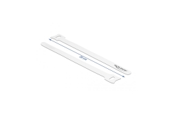 DELOCK Klett-Kabelbinder L 200 x B 12 mm weiß 10...