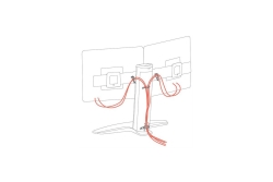 Ergotron Neo-Flex Standfuß-2-Monitore-24 Höhenverstellbar
