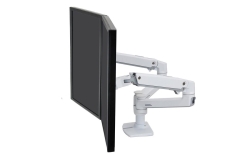 Ergotron Tischhalter LX 2-Monitore-27-18kg -WS -Höhenverst.