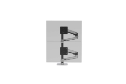 Ergotron Tischhalter LX 2-Monitore-40-18kg -ALU-