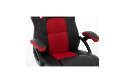 Raptor Gaming Stuhl GS-40 PU + Fabric schwarz/rot