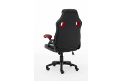 Raptor Gaming Stuhl GS-40 PU + Fabric schwarz/rot