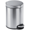 Treteimer, Edelstahl, rund, 290 x 260 mm x Ø 205 mm, 5 l, metallic silber