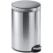 Treteimer, Edelstahl, rund, 400 x 310 mm x Ø 250 mm, 12 l, metallic silber