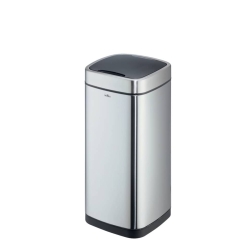 Papierkorb NO TOUCH - 35 l, rechteckig, Edelstahl