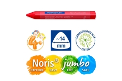 STAEDTLER Wachsmalkreide Noris jumbo 12er-Set retail
