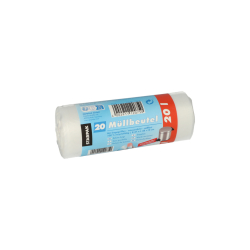 Müllbeutel mit Tragegriffen - 20 L, HDPE,...