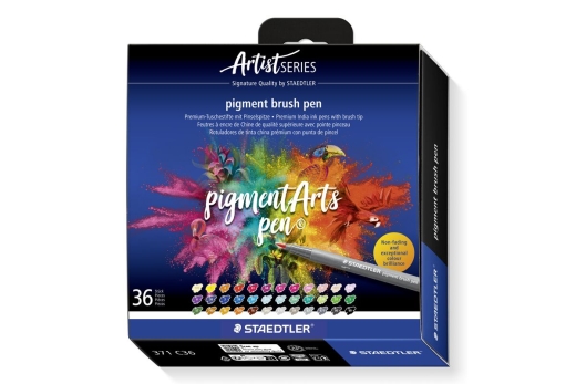 STAEDTLER MultiInk Pigment Arts brush pen 36er-Set sort. retail