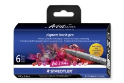 STAEDTLER MultiInk Pigment Arts brush pen 6er-Set...