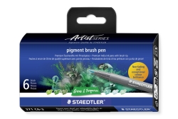STAEDTLER MultiInk Pigment Arts brush pen 6er-Set...