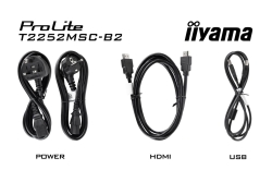 IIYAMA 54.5cm (21,5) T2252MSC-B2 16:9 M-Touch HDMI+DP retail