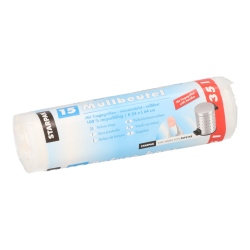 Müllbeutel mit Tragegriffen - 35 L, HDPE,...