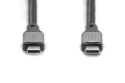 DIGITUS Anschlusskabel USB4.0/C -> C 40Gbit/s 1m schwarz