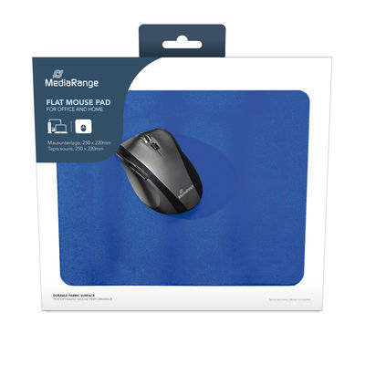 MediaRange Mausunterlage flach 250x220x3mm blau
