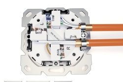 DIGITUS Netzwerkdose CAT 6A EA geschirmt 2xRJ45 weiß