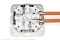 DIGITUS Netzwerkdose CAT 6A EA geschirmt 2xRJ45 weiß