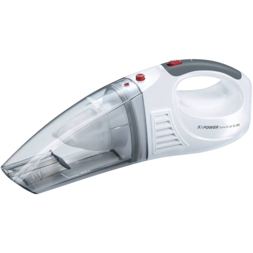 Akku-Handstaubsauger SPOWER® home & car Li 20 - Nass/Trocken, weiß/rot