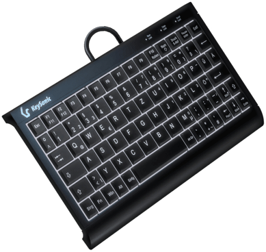 KeySonic Super-Mini-TAS mit Nummernblock,BK, KSK-3011ELC(DE)