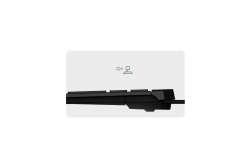 KeySonic Mini-TAS, Touchpad, Backlight, BK, KSK-5210ELU (DE)