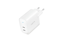 Logilink Steckdosenadapter, 2x USB-C, GaN, 40W